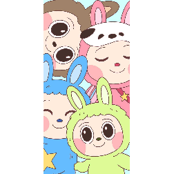 labubu toalla playa micro 70x140 cm (new import licencias - nw1680)