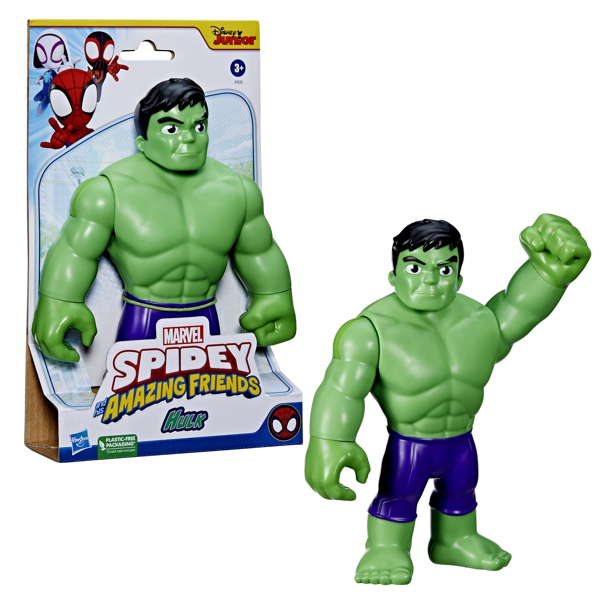 spidey figura superheroe hulk (hasbro - f75725l0)