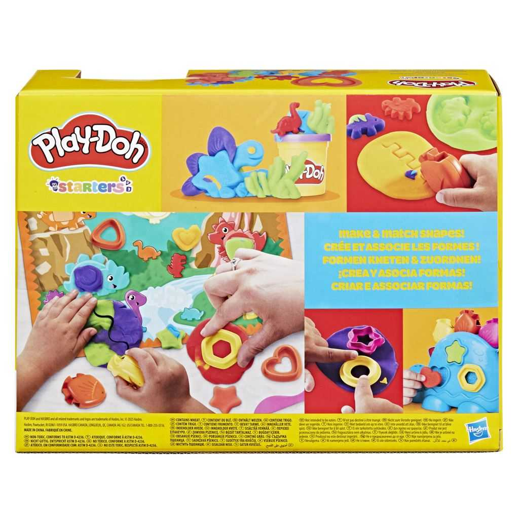 play-doh dinosaurio formas y colores (hasbro - g04915l0)