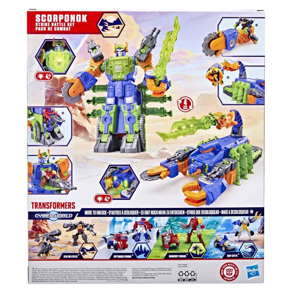 transformers cyberworld scorponok strike battle set (hasbro - g16595l0)