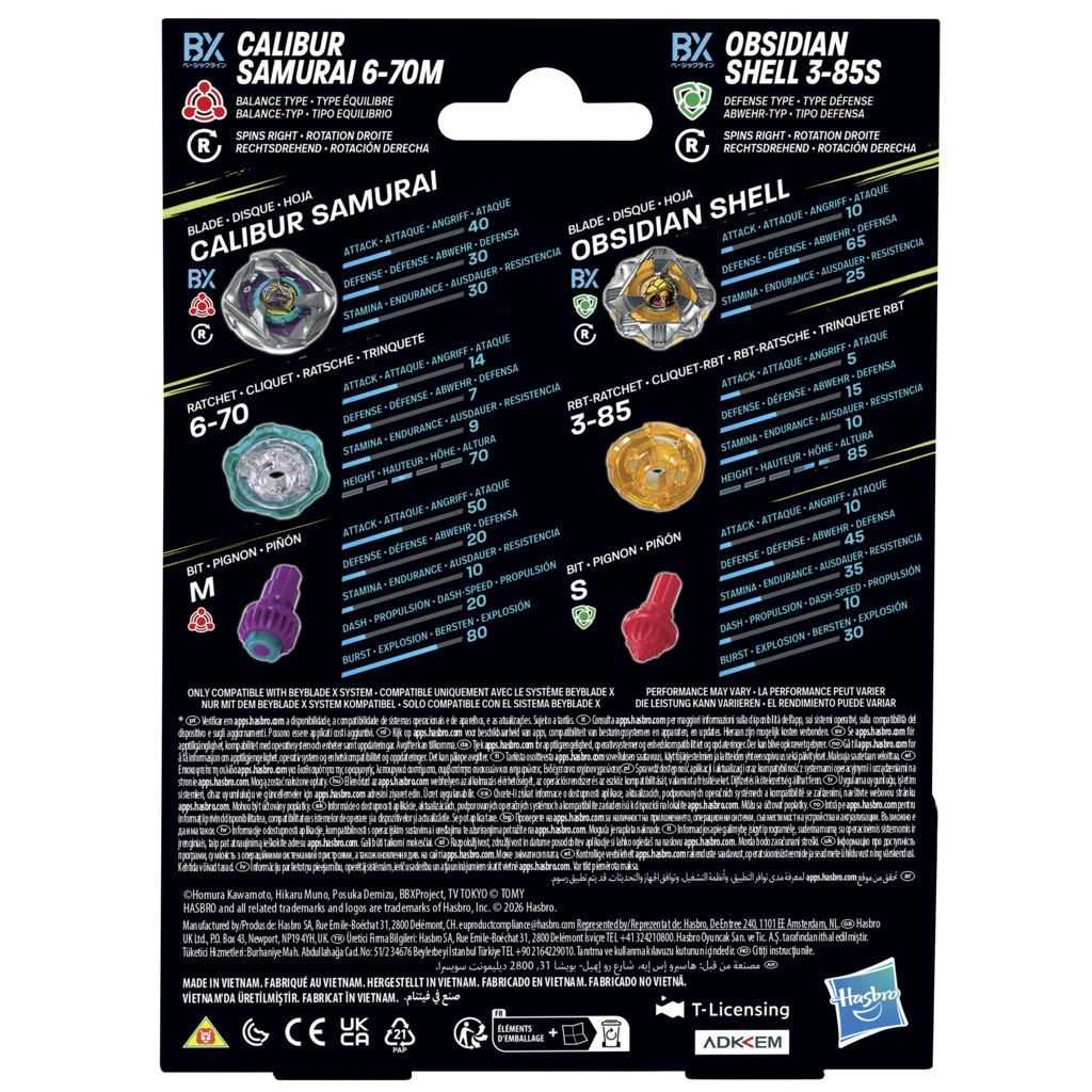 beyblade bbx dual pack surtidos (hasbro - f9586eu4)