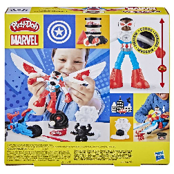 play-doh marvel moto cortadora del capitan america (hasbro - g05555l0)