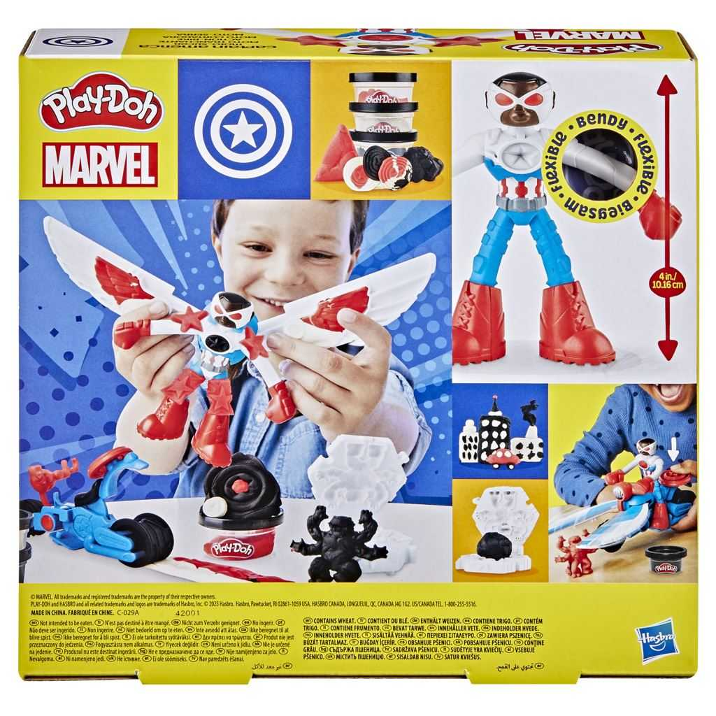 play-doh marvel moto cortadora del capitan america (hasbro - g05555l0) play-doh marvel moto cortadora del capitan america (hasbro - g05555l0)
