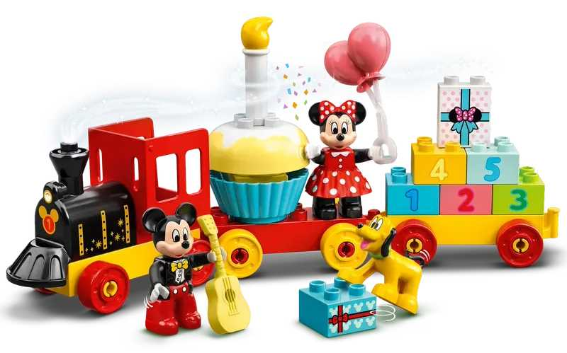 lego duplo tren cumpleaÑos de mickey y minnie (lego - 10941)