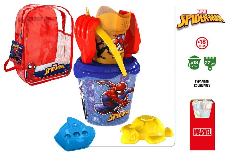 spiderman mochila cubo playa completa ( 77377 )