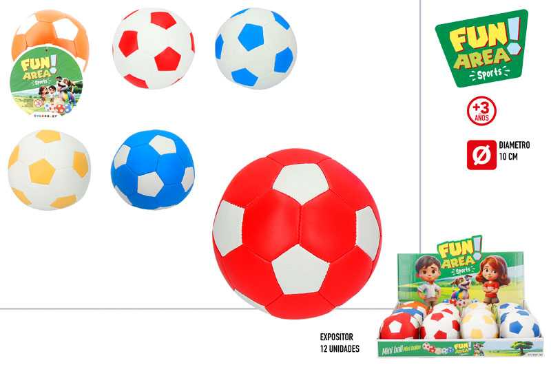 fun area balon tela futbol d 10cm surtidos (color baby - 24814)