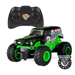 monster jam grave digger r/c 1:24  (spin master - 6044955)