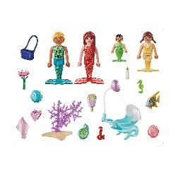 playmobil starter familia de sirenas (71469)