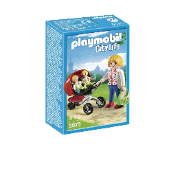 playmobil mama con carrito de gemelos ( 5573 )