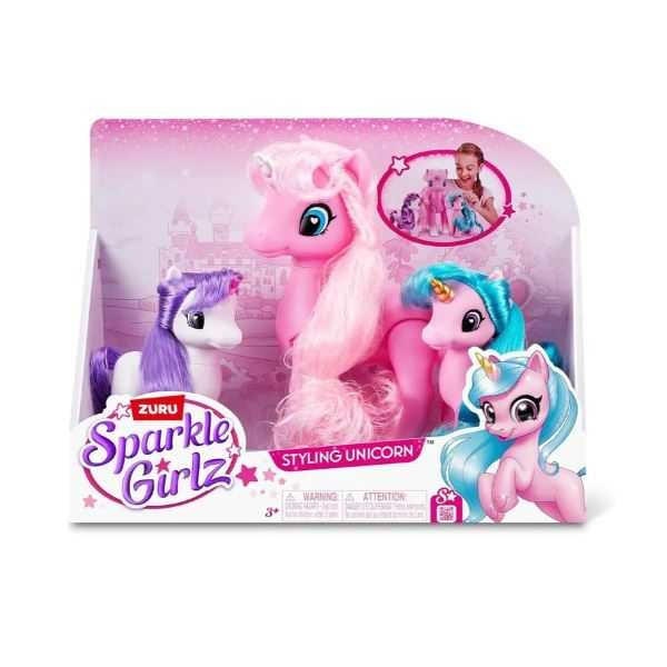 zuru sparkle girlz pack 3 unicornios (zuru - 100373)