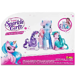 zuru sparkle girlz pack 3 unicornios (zuru - 100373)