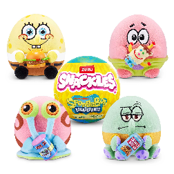 zuru snackles s1 peluche bob esponja en capsula (zuru - 77705gq1)