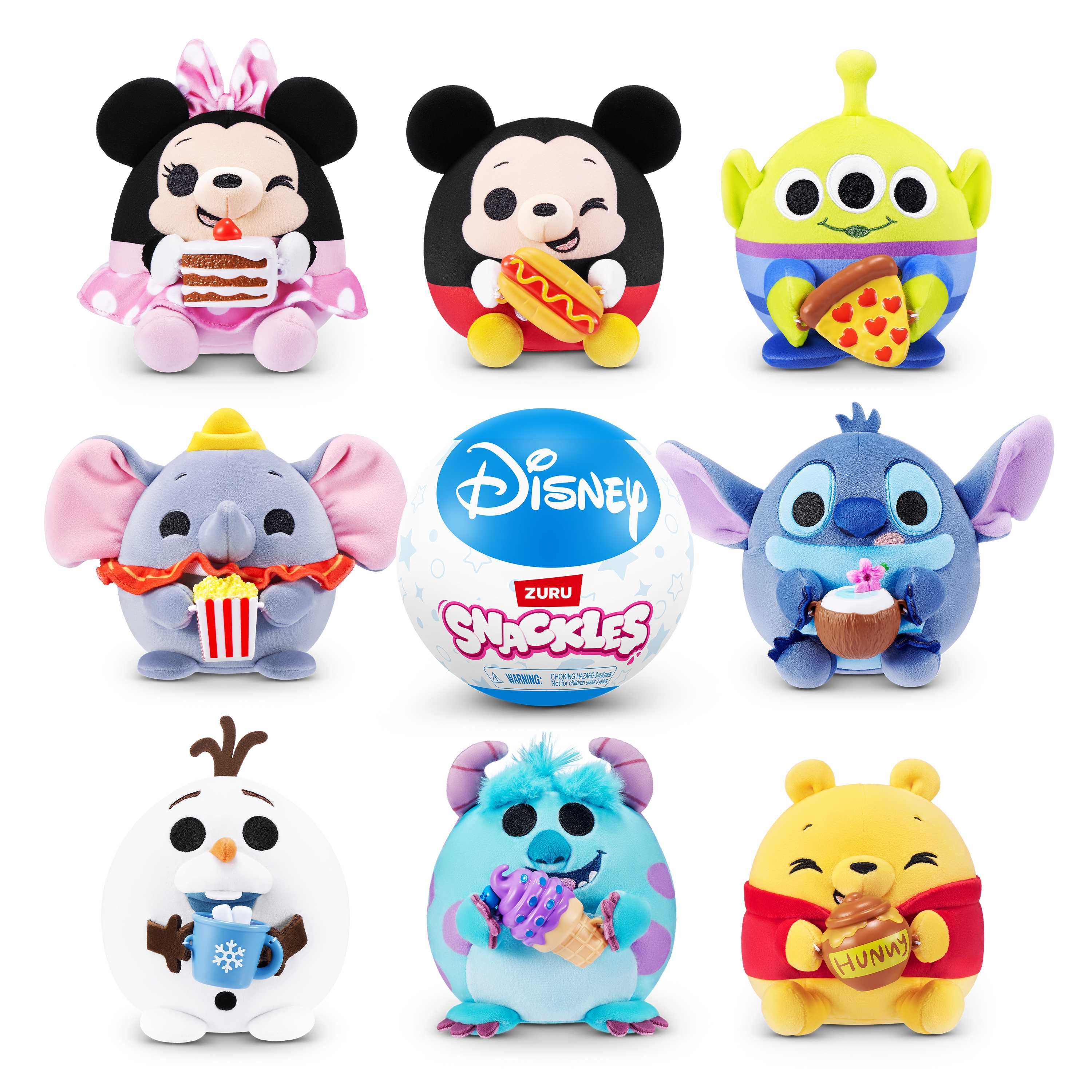 zuru snackles s1 peluche disney en capsula (zuru - 77703gq1)