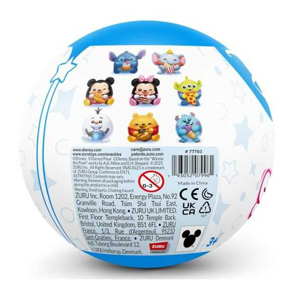 zuru snackles s1 peluche disney en capsula (zuru - 77703gq1)