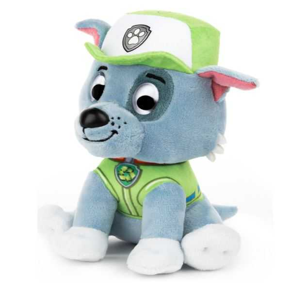paw patrol peluche 15 cm rocky (spin master - 6058442)