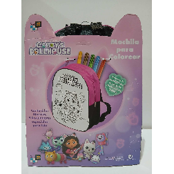 gabby´s dollhouse mochila para colorear (cefa - 00960)