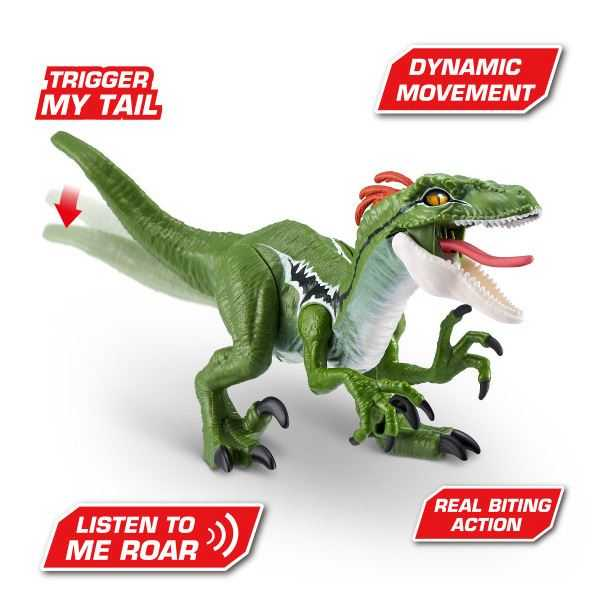 zuru robo alive raptor con sonido dino action (zuru - 7172)