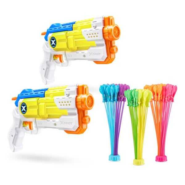 x-shot water pack 2 pistolas bunch o ballons (zuru - 56601)