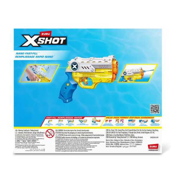 x-shot water pistola nano fast fill (zuru - 56333)