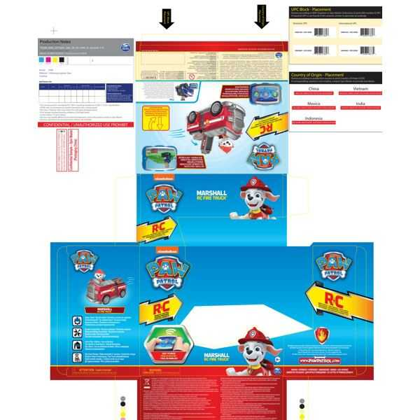 paw patrol vehiculo r/c marshall  (spin master - 6054195)