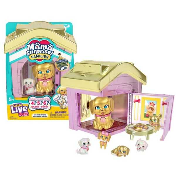 moose little live pets mama surprise mamas house (moose toys - 26659)