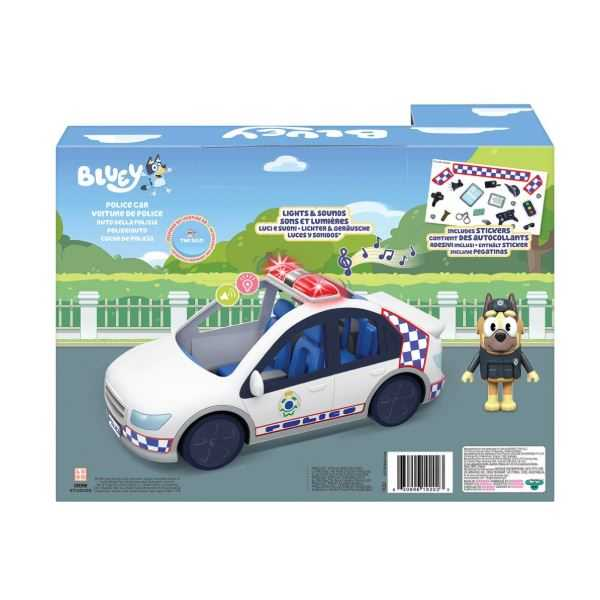 moose bluey coche de policia (moose toys - 19202)