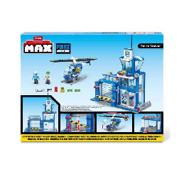 zuru max build set policia 321 piezas (zuru - 83163)