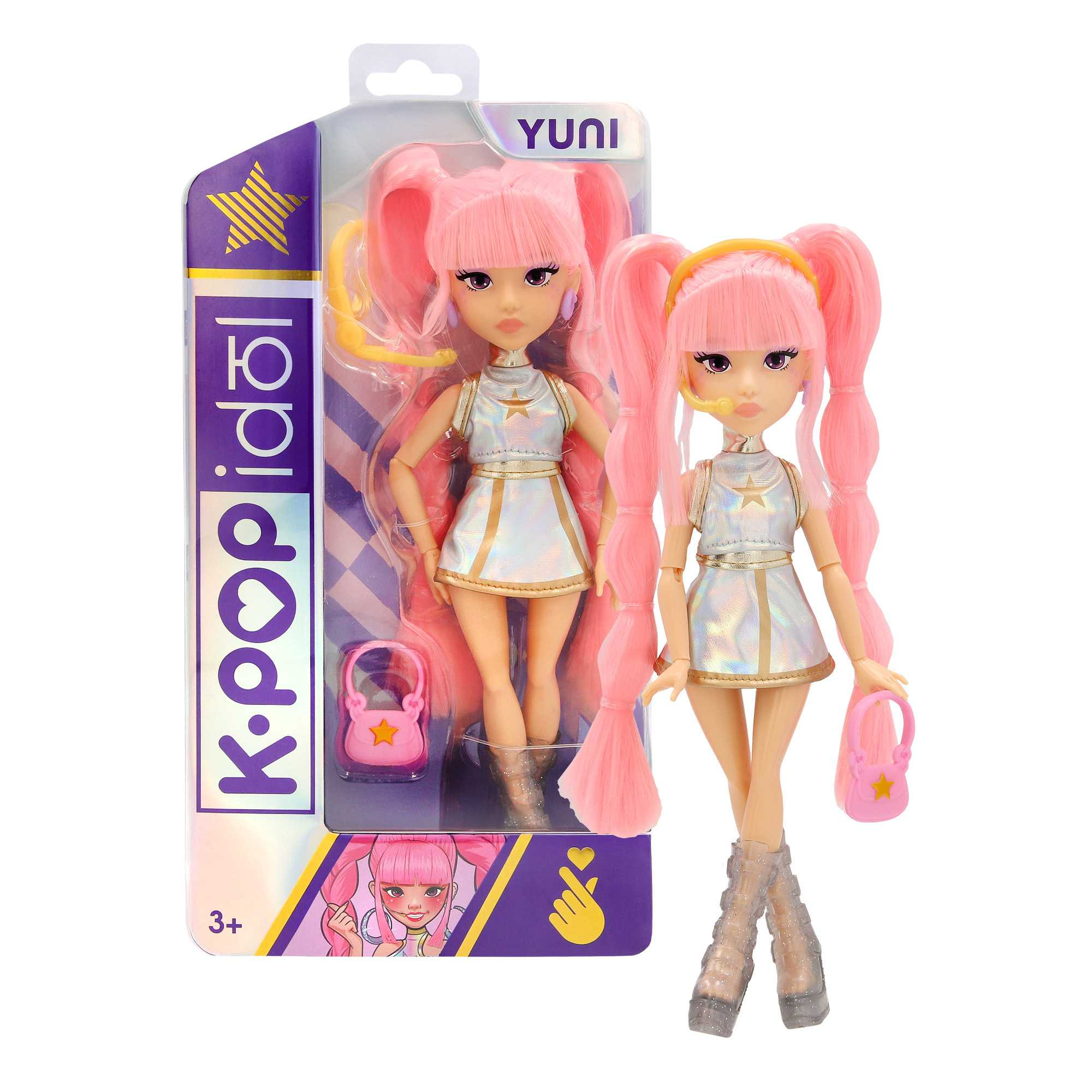 k-pop idol muÑeca fashion yuni con accesorios ( imc toys - 929531)