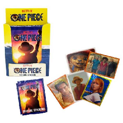 one piece stickers cards sobre 5 cartas (bizak - 64395000)