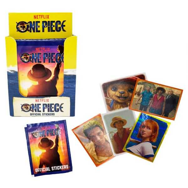 one piece stickers cards sobre 5 cartas (bizak - 64395000)