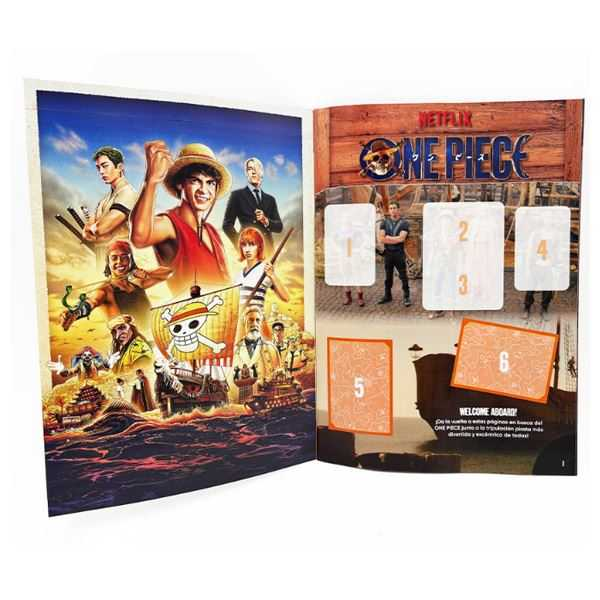 one piece starter pack album y 2 sobres (bizak - 64395001)