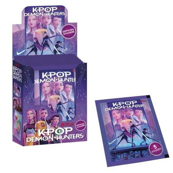 k-pop demon hunter stickers cards sobre 5 cartas (bizak - 64395100)