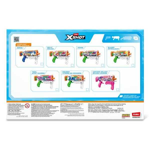x-shot water pistola sonic hyperload fast fill (zuru - 118107)