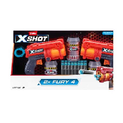 x-shot 2 pistolas dardos fury 4 (zuru - 36329)