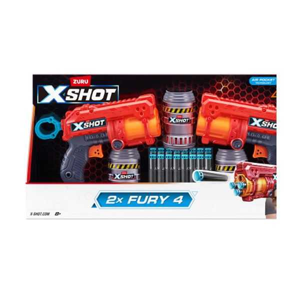 x-shot 2 pistolas dardos fury 4 (zuru - 36329)