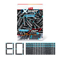 x-shot paquete dardos 80 unidades (zuru - 36589)
