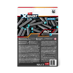 x-shot paquete dardos 80 unidades (zuru - 36589)