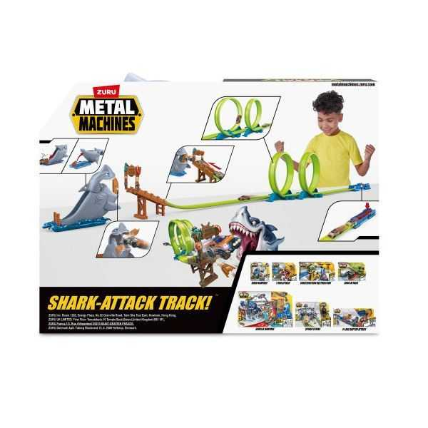 zuru metal machines pista tiburon playset (zuru - 6760)