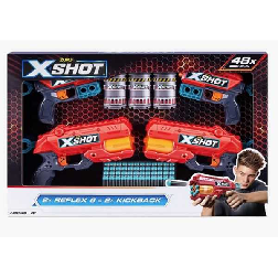 x-shot pack 4 pistolas de dardos (zuru - 36735)