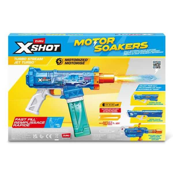 x-shot water pistola electrica turbo stream (zuru - 118196)