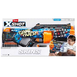 x-shot pistola skins last stand con 16 dardos (zuru - 365189)
