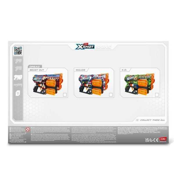 x-shot pistola de dardos skins dread (zuru - 36517)