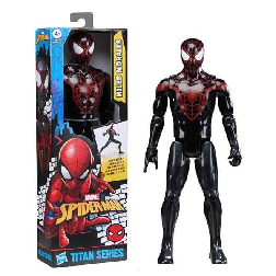 spiderman figura titan miles morales (hasbro - g28575x0)
