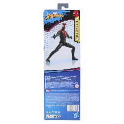 spiderman figura titan miles morales (hasbro - g28575x0)