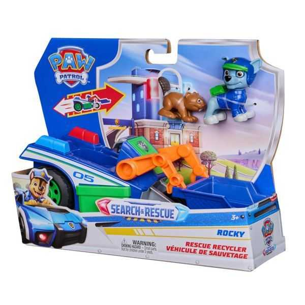 paw patrol vehiculo search & rescue rocky (spin master - 6075445)