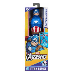 avengers figura titan capitan america (hasbro - g27715x0)