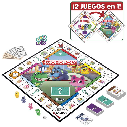 monopoly junior 2 juegos en 1 (hasbro - g1856105)