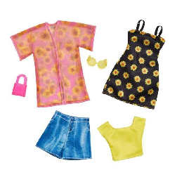barbie pack 2 look de modas surtido (mattel - gwf04)