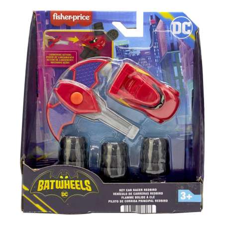 fisher-price batwheels llave con coche (mattel - hrj53)