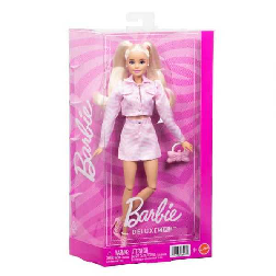 barbie deluxe muÑeca chaqueta vaquera rosa (mattel - jjn69)